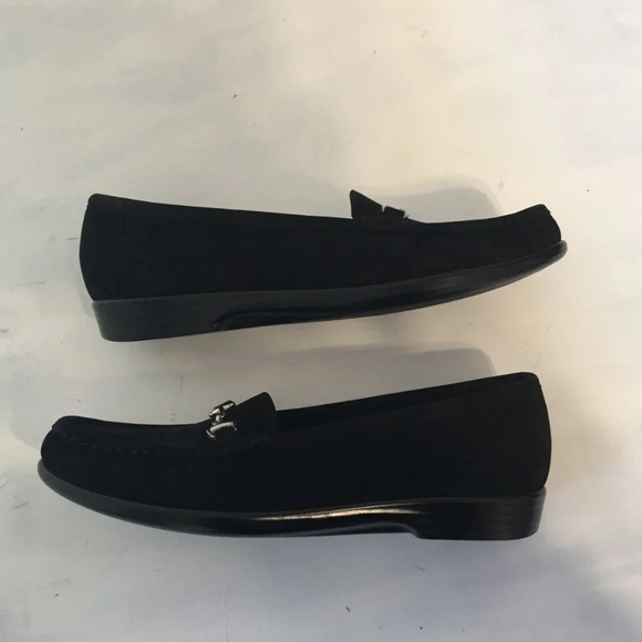 SAS Metro Black Suede Loafers  Women’s Slip-on Shoes with Silver Bit Size 8 N - Picture 4 of 10